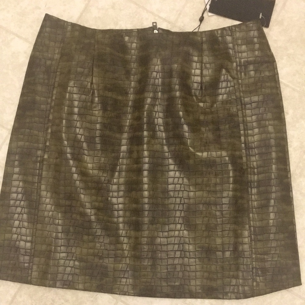 Kendall and Kylie pleather mini skirt